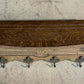 Pretty French Oak Wall Shelf / Coat Rack