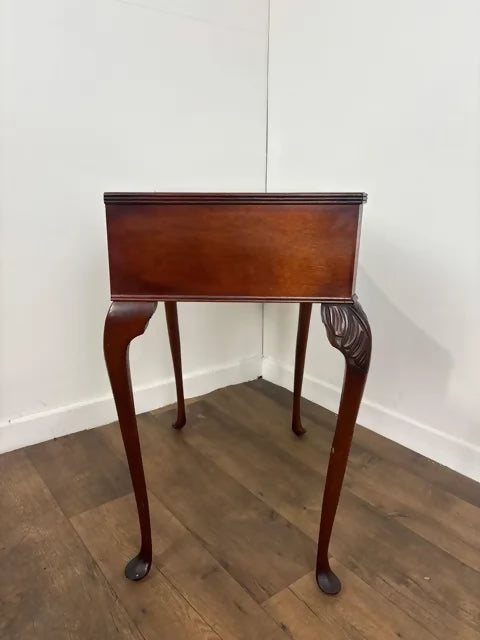 Reproduction Mahogany Side Table With Drawer