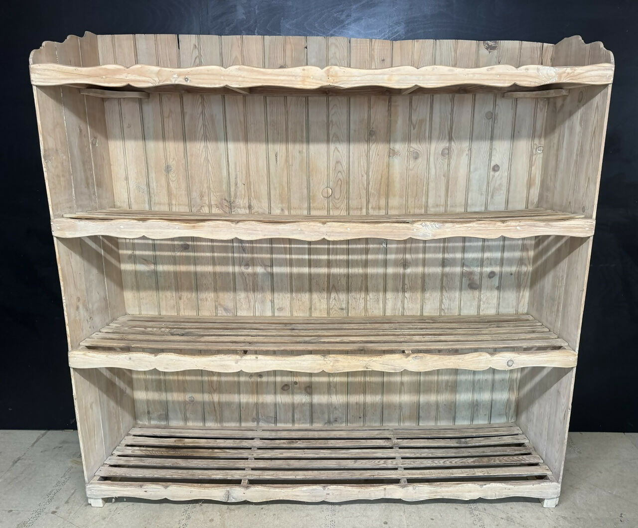 French 19th Century Pine Bakers Rack