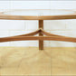 Vintage coffee table teak Nathan glass top mid century danish design