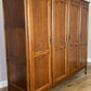 Wardrobe Vintage French Louis XVI Style Oak Four Door Carved Armoire LOT 6131