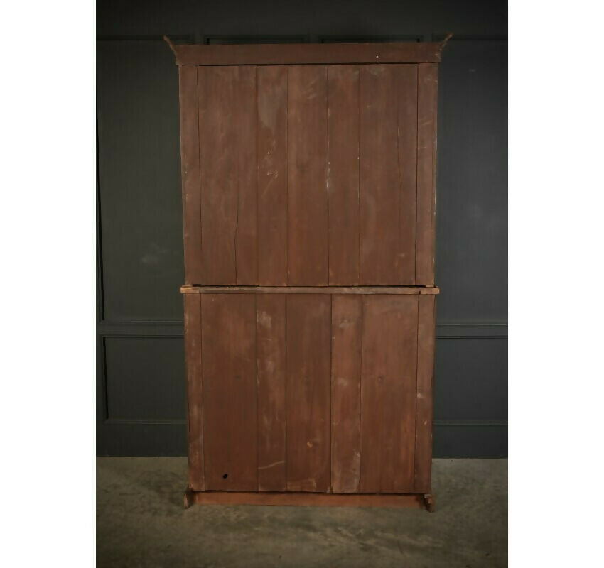 Walnut Cylinder Bureau Vintage Bookcase