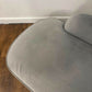 Modern Upholstered Grey Suede Chaise Longue / Day Bed
