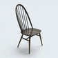 4 Ercol Dining Chairs Quaker Bow Back Retro Vintage Dark Finish FREE UK Delivery