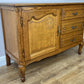 Cabinet Vintage French Louis XIV Oak Sideboard with Carved Cupboard LOT 6264