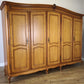 Wardrobe Vintage French Louis XVI Style Five Door Carved Armoire LOT 4990