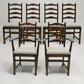 6 Ercol Dining Chairs 1970s Ladderback Inc 2 Carvers FREE Nationwide Delivery*
