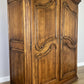 Wardrobe Vintage French Style Oak Two Door Bedroom Storage Armoire LOT 6489