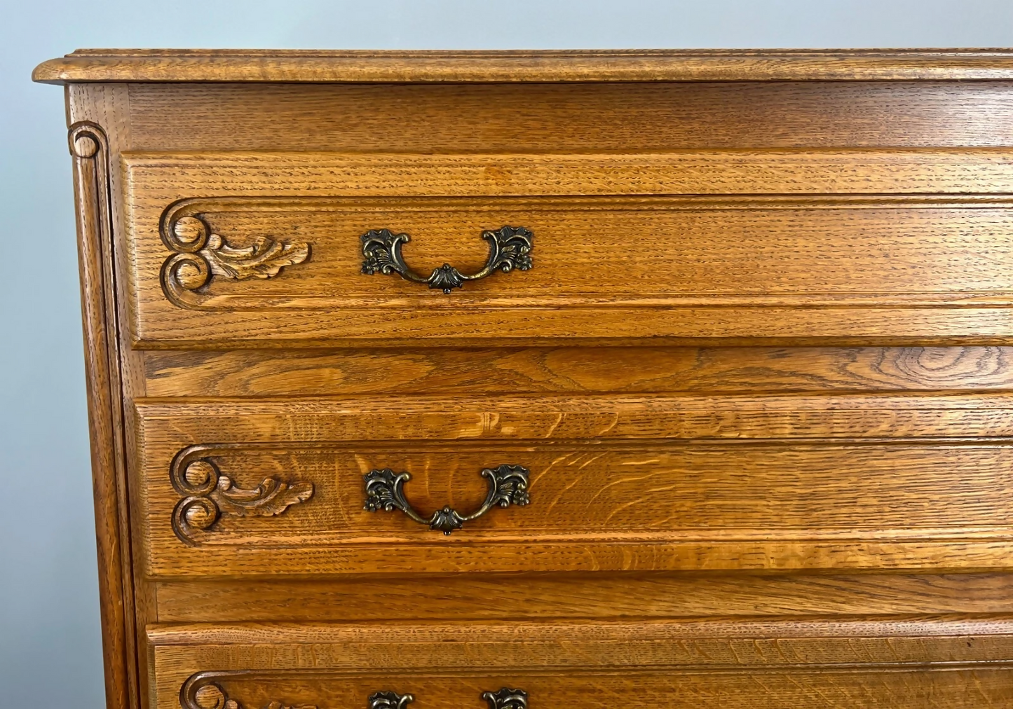 Chest of Drawers Vintage French Louis XIV Sideboard 4 Drawers Cabinet LOT 3555