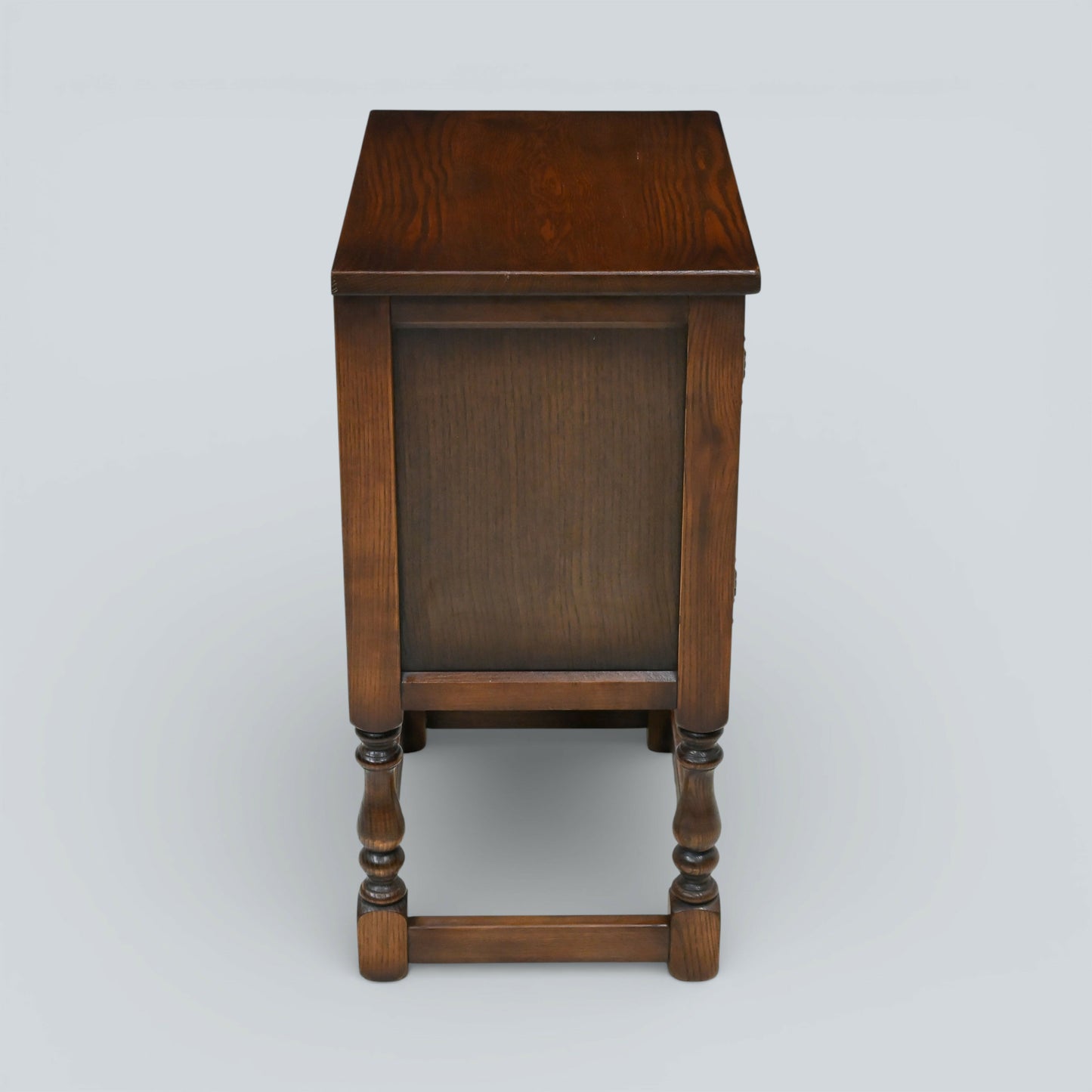 Old Charm Pedestal Cabinet Small Cupboard Bedside Tudor Brown FREE DELIVERY*
