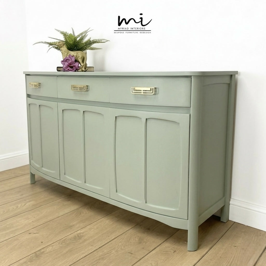 Pale Sage Green Nathan sideboard, tv stand media unit, drinks cabinet