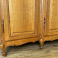Wardrobe Vintage French Louis XVI Style Oak Four Door Carved Armoire LOT 6400