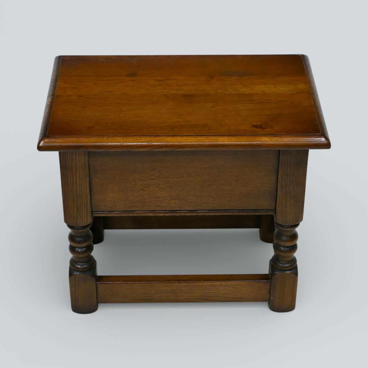 Old Charm Oak Slipper Box Footstool Foot Stool Table Light Oak Free Delivery