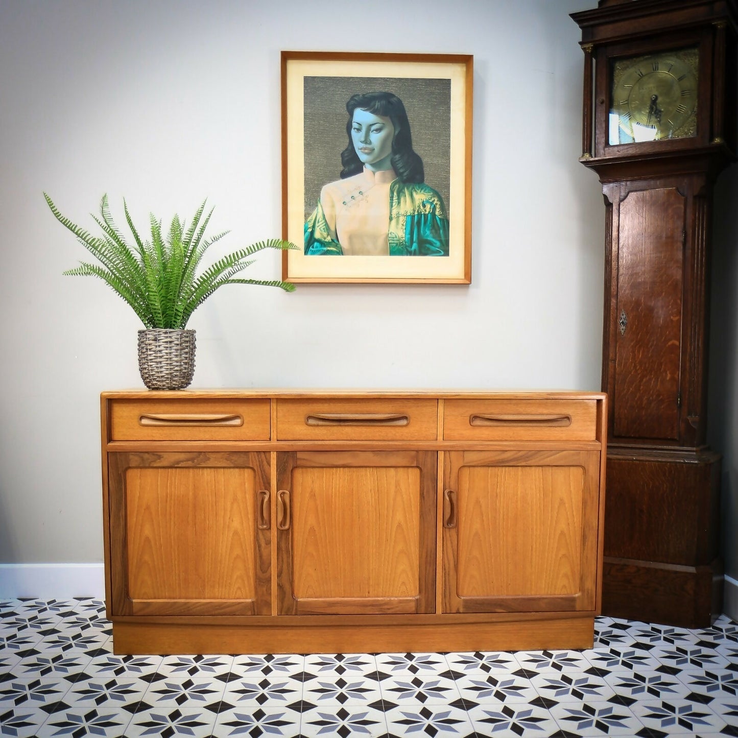 G Plan Fresco Sideboard Dresser Cabinet by Victor B Wilkins Teak 1980