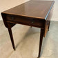 Antique Drop Leaf Table With Drawer Castors Solid Wood Hall Side Table