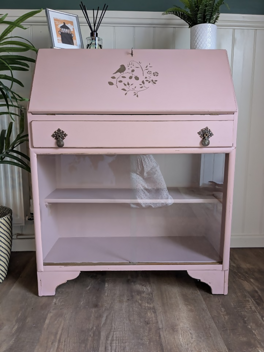 mid century pink bureau R290411