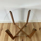 Mid Century Vintage Glass Side Coffee Table Minimalist