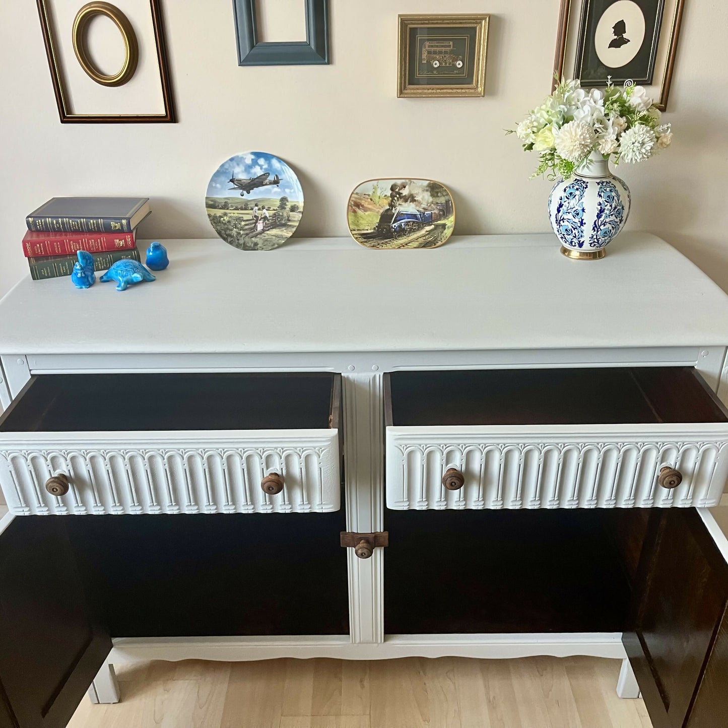 Vintage Ercol Style Sideboard , Buffet, Cabinet, Cupboard, Storage