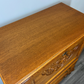 Cabinet Vintage French Louis XIV Style Writing Bureau Carved Sideboard LOT 3526