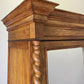 Vintage Wardrobe French Oak Two Door Mirrored Carved Armoire Cabinet LOT 6124
