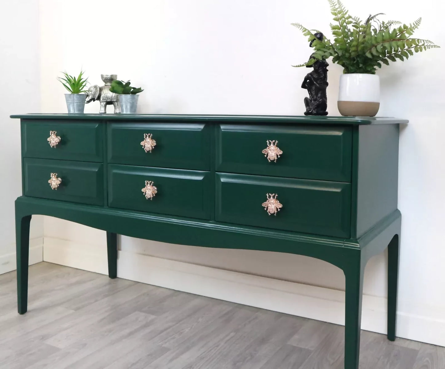 Stag Minstrel 6 Drawer Console Table , Dressing Table Sideboard Chest Of Drawers