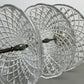 Bomboniere Vintage French Crystal Cut Three Tier Serving Cake Stand LOT 6439