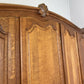 Wardrobe Vintage French Louis XVI Style Oak Five Door Carved Armoire LOT 6397