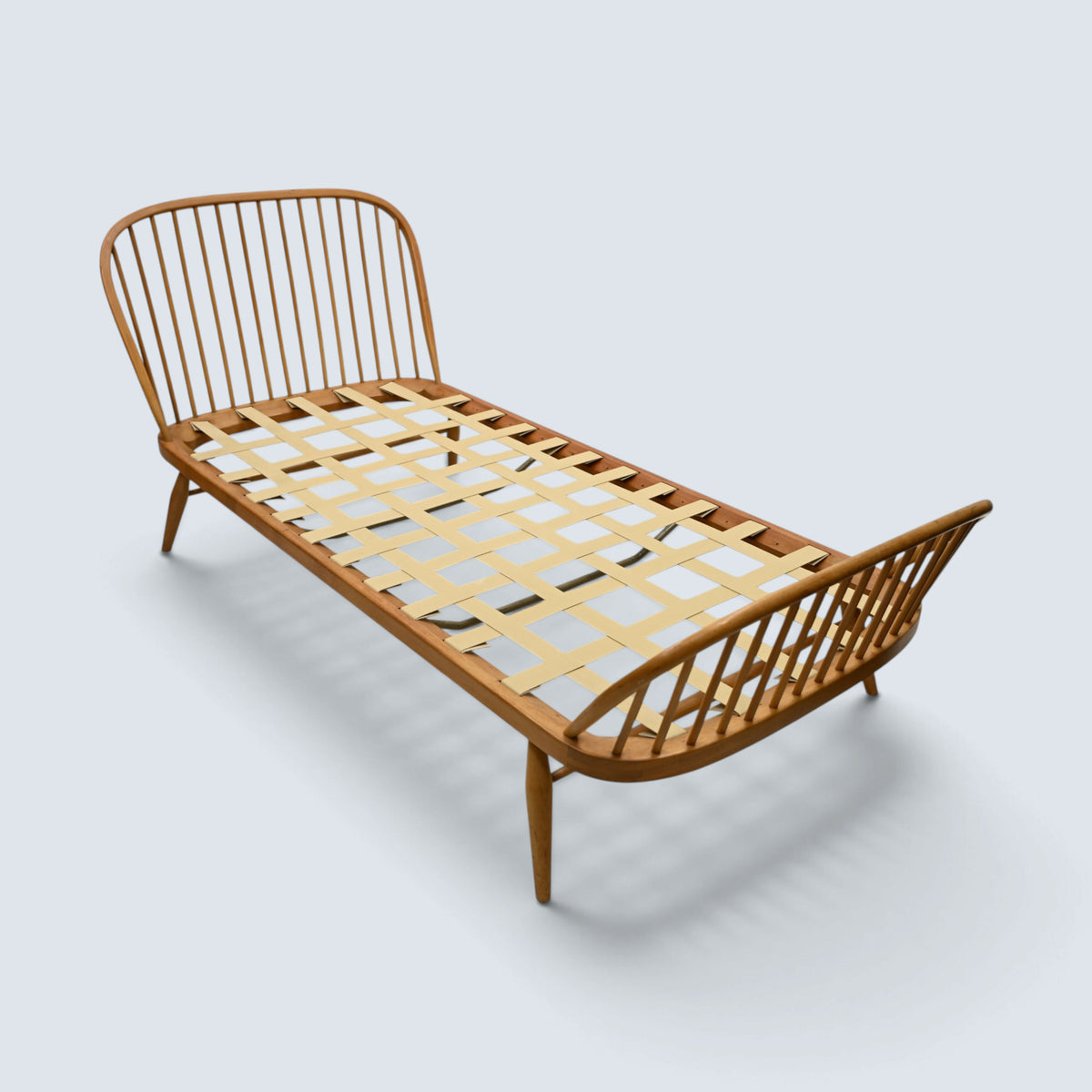 Ercol Windsor Single Bed New Pirelli Webbing Old Light Finish FREE UK Delivery