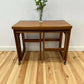 Mid Century Mcintosh Triform Nest Of Tables Teak Vintage Danish Style