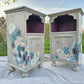 Hand Painted Pine Bedside Cabinets