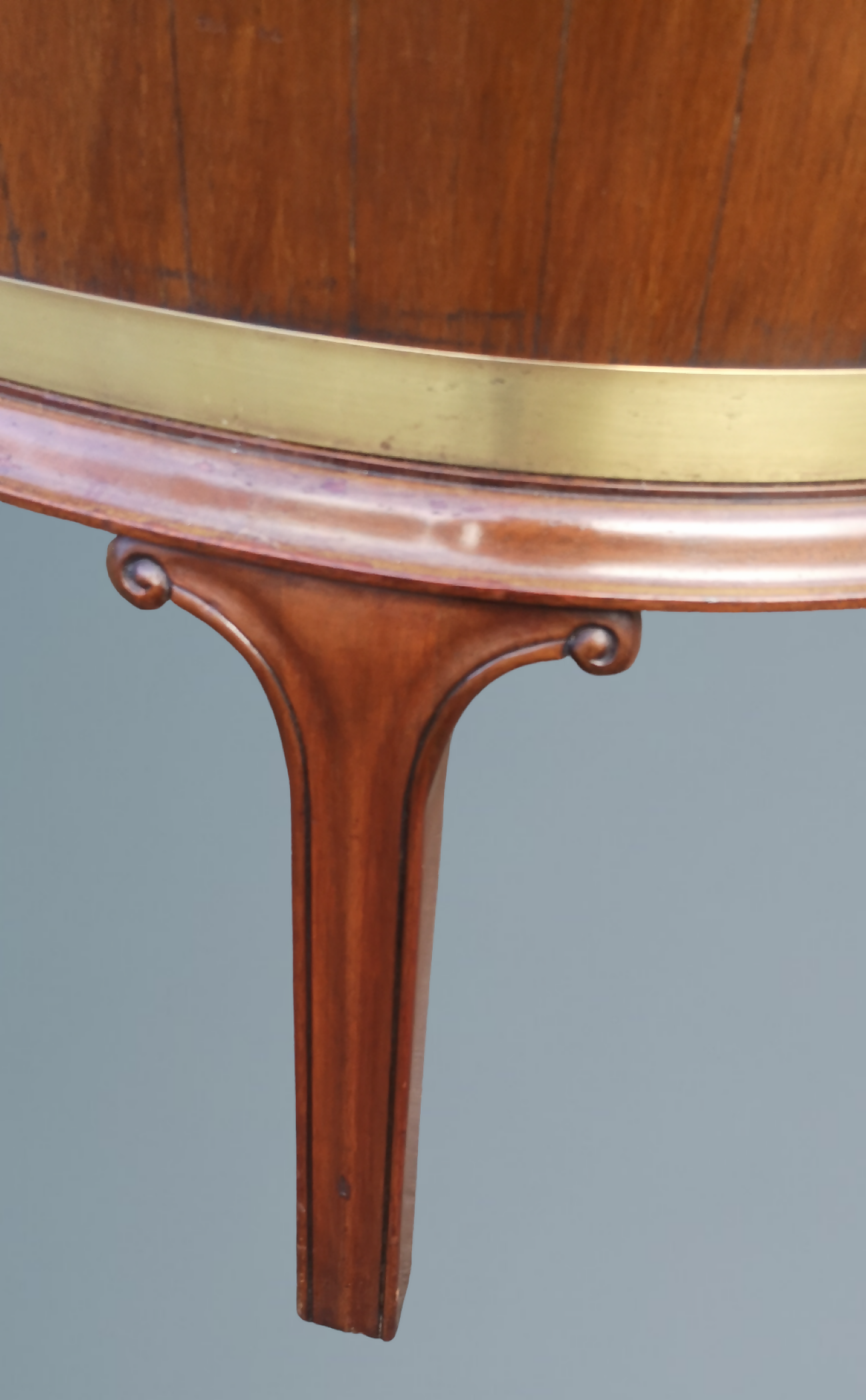 Mahogany and Brass Bound Oval Wine Cooler or Jardinière