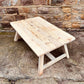 Handmade Reclaimed Wood Coffee Table | Rustic Farmhouse Low Table | Solid Timber | Vintage Cottage Style Living Room Furniture