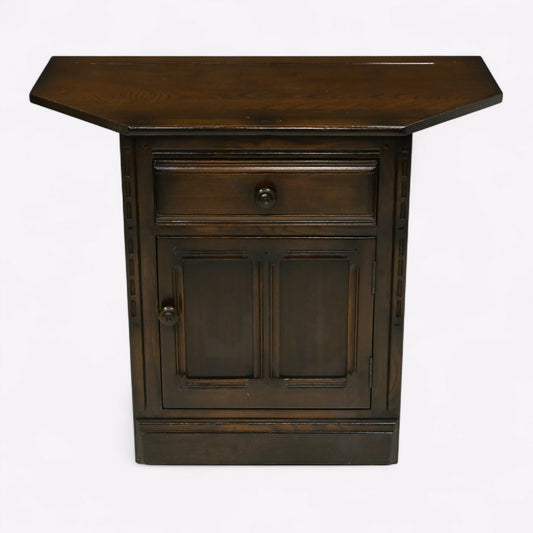 Ercol Corner Base Unit/Cupboard Model Number 590 Dark Finish FREE UK Delivery. SBR10408/0105E