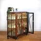 Vintage Art Deco drinks cocktail cabinet, black and gold