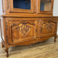 Bookcase Vintage French Louis Oak Glazed Display Cabinet Sideboard LOT 6546
