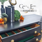 Black serpentine sideboard