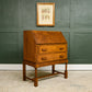 Vintage Oak Bureau Writing Desk - 1930s - 1940s