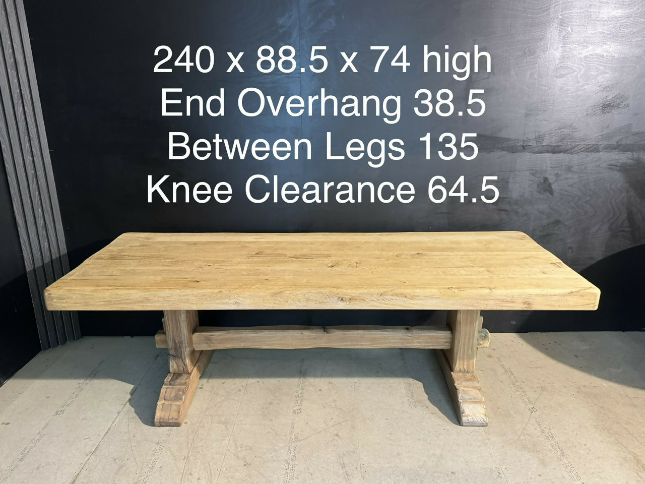 Large French Oak Farmhouse Dining Table
