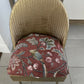 Accent chair. Gold painted wipe clean plastic with your choice of fabric seat. Removable with small storage space beneath.