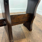 Vintage Dark Oak Spinning Chair
