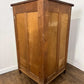 Edwardian Flame Mahogany Inlaid Freestanding Corner Cabinet