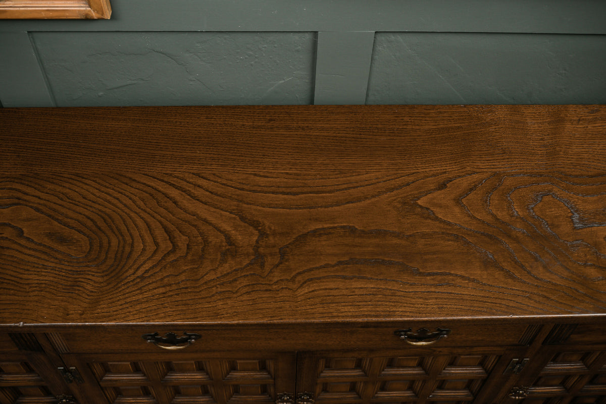 Vintage Younger Toledo Oak Sideboard - Very Long