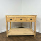 Large Vintage Indian Reclaimed Wood Kitchen Island