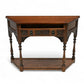 Old Charm Narrow Canted Console Table With Cupboard Tudor Brown FREE UK Delivery. SBR10959/1909E