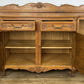 Sideboard Vintage French Louis Style Oak 4 Door Cupboard Carved Cabinet LOT 6361