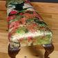 Maple & Co Oversized Antique c1900 Bench Footstool in Timorous Beasties Pinyin Tree Velvet