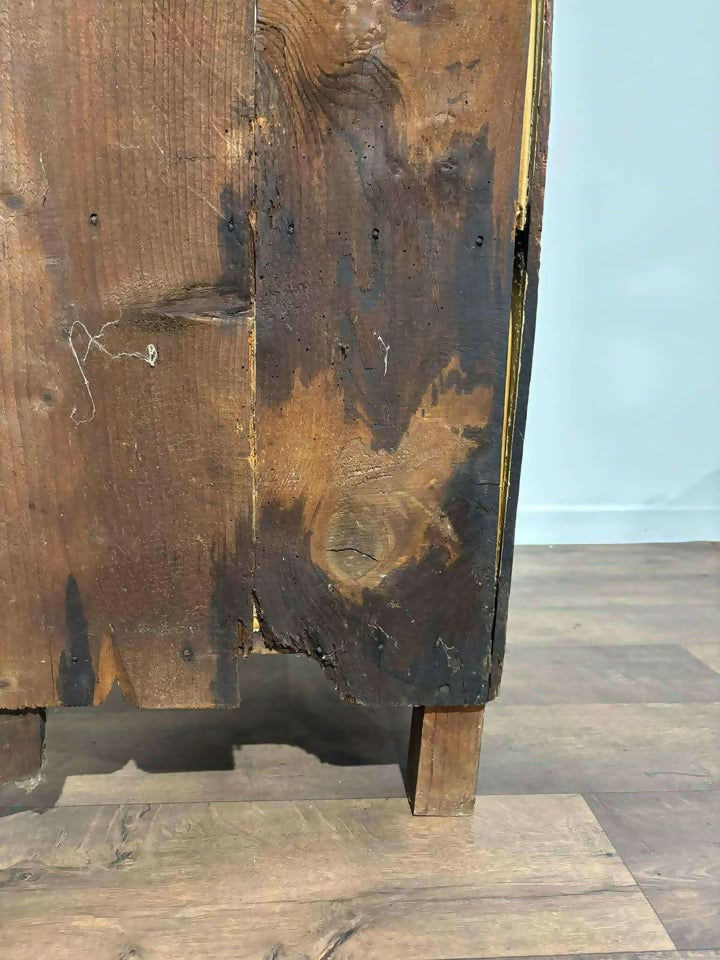 Victorian Stripped Pine Floor Standing Corner Cupboard c.1880