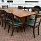 Large Arts & Crafts Light Oak Dining Table & 8 Chairs. Superb Quality.