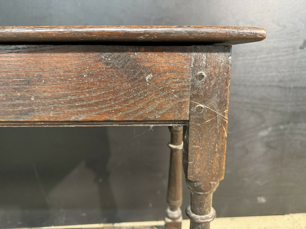 Rare Long Georgian Oak Joint Stool