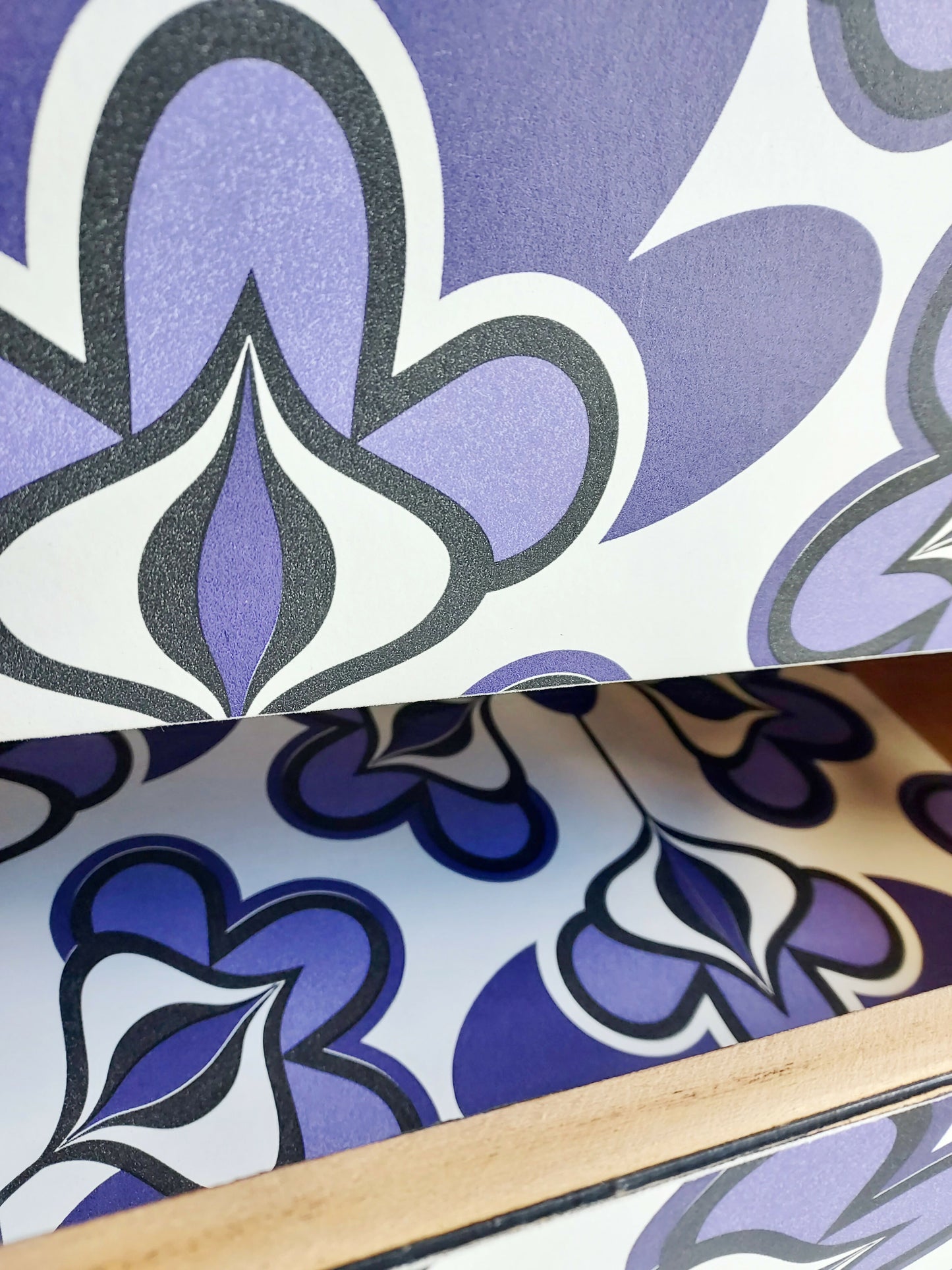 Chest Of Drawers In Yeabridge Green And Retro Pattern